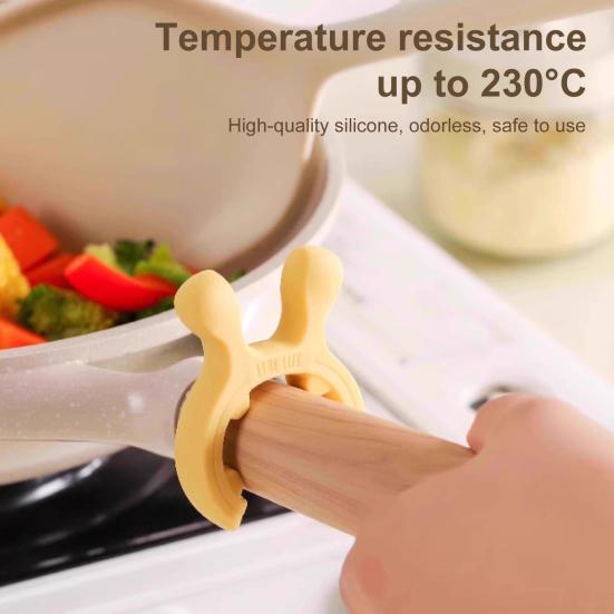 Silicone Pot Lid Clip Spoon Holder Bracket Anti-overflow Support Rack for Kitchen Universal Spatula Holder Clip