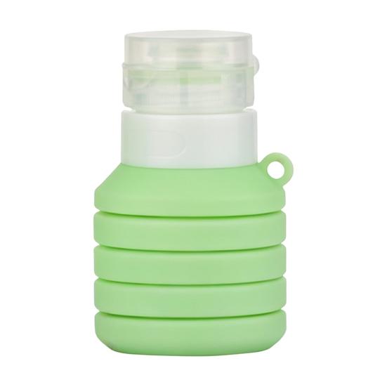Travel Essentials 50/110ML Collapsible Silicone Bottle for Toiletries, Leak Proof Squeezable Size Container, Foldable Refillable Shampoo Lotion