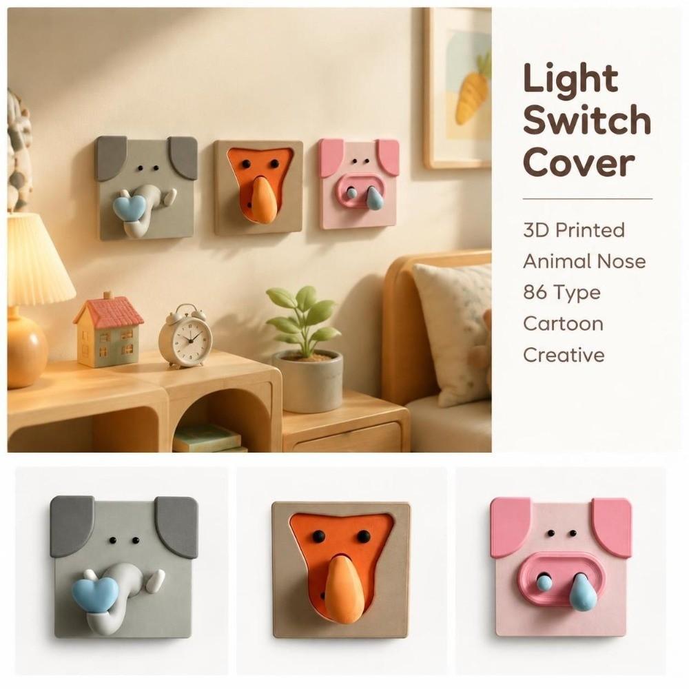 86 Type Light Switch Cover 3D Printed Switch Decorative Cover Switch Plate Cover Gift for Friends