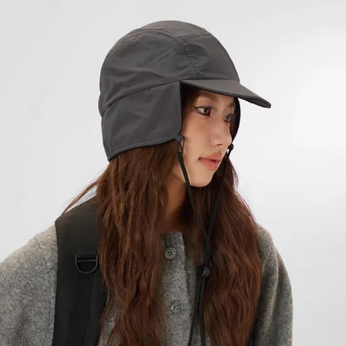 The Cap Outdoor Waterproof Earmuff Short Cap Gray