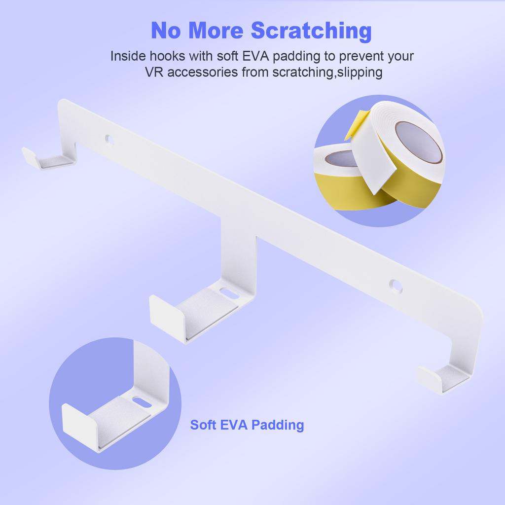 Storage Bracket VR Multifunctional Wall Mount For Headset Storage Stand Holder Wall-mounted Hanging Rack For