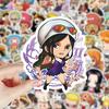 10/30/55pcs ONE PIECE Anime Cute Luffy Zoro Stickers Kawaii Cartoon Q Version Sticker Decals Phone Suitcase Laptop Sticker Toys