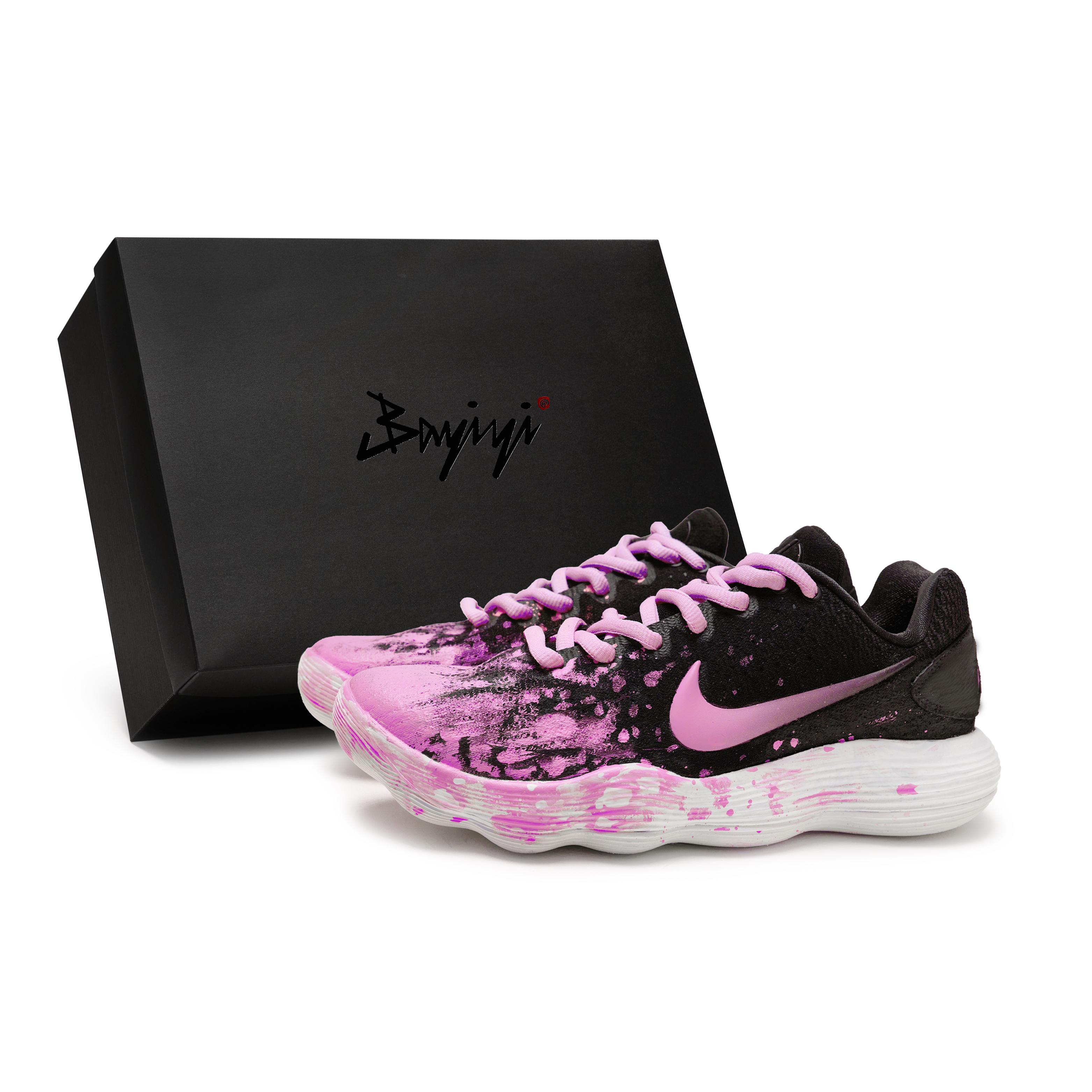 Nike Hyperdunk 2017 Basketball Shoes Men s Low top Black/Pink 897637-001(Team80-S-BOX) 40