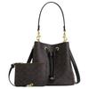 Coach Rowan 21 Logo Faux Leather Tote Shoulder Bag Small Women Bags Brown CBH07-IMXAQ