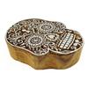 Wooden Printing Block Scrapbook Stamp Skull Textile Printing Block Stamp