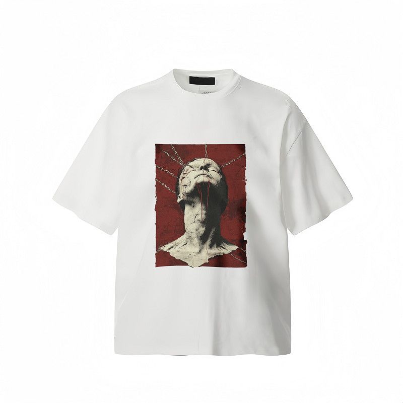 

Unisex Cotton T-shirt Tee Casuai Short Sleeve Crewneck Top Fashion Streetwear Autumn Shirt Graphic Vintage Drak Style T-Shirts S