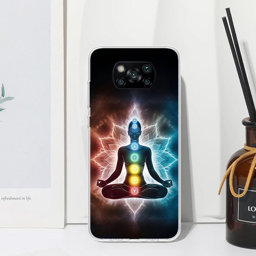 Yoga Chakra Spiritual Energy Universe Phone Case For Xiaomi Poco X7 X6 X5 M7 M8 Pro F7 Ultra Redmi 15C 15 13C 13 12C 12 10 10C 1