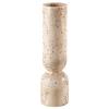 Wabi-Sabi Imitation Travertine Marble Candlestick for Tea Room & Desktop Decor