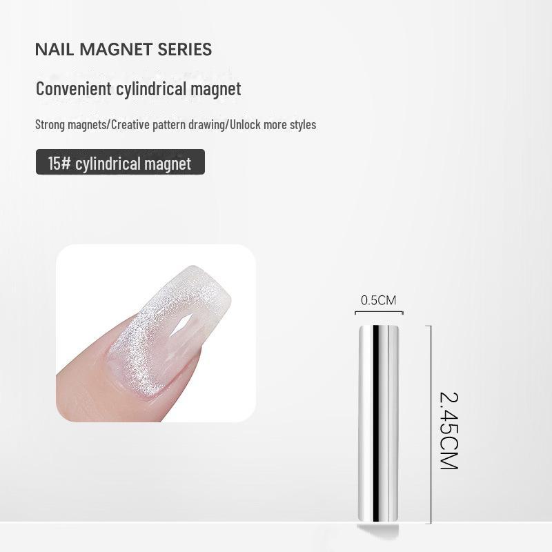 

Необычный лак для ногтей с кристаллами кошачьего глаза и суперсильным цилиндрическим магнитом