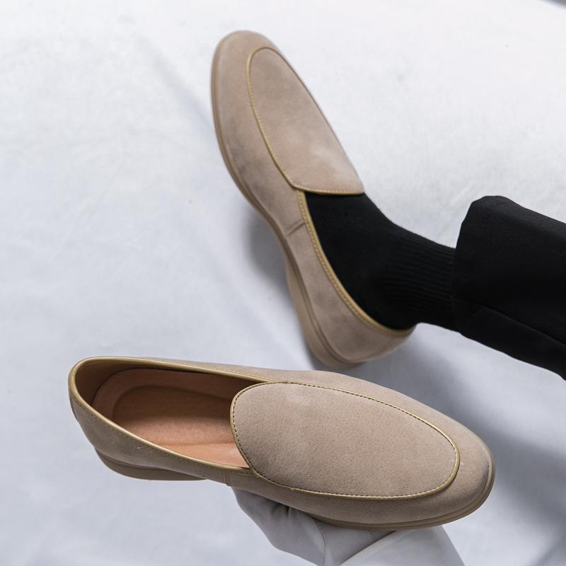 Spring 2025 New Loafers One-pedal Doudou Shoes European and American Foreign Trade 2025 Large Size Men's Shoes
