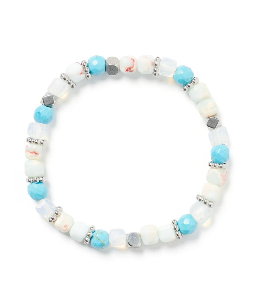Polalita Sky Blue Mix Bracelet (Plt-Br-044_Bl)