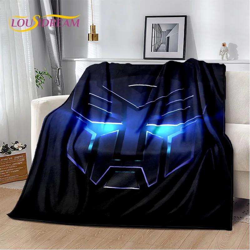 HD Cartoon T-Transformers  Autobots 3D Soft Blankets,Keep Warm Throw Blanket for Picnic Beds Sofa Home Bedroom Gifts Kids Hiking