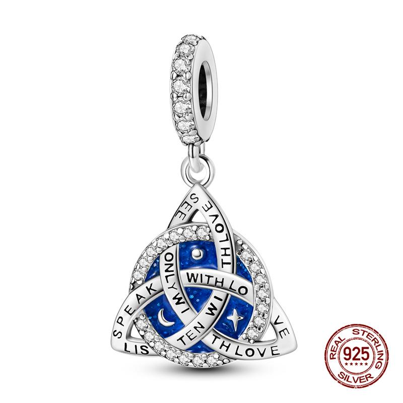 Original Charms Copper Heart-Shaped Infinity Charms Beads Fits 3Mm Original Bracelet Womens Diy Fine Jewelry Gifts