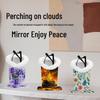 Premium Magnetic Fluffy Eyeglass Stand: Scratch-Proof PU Printed Desktop & Bedside Storage Rack