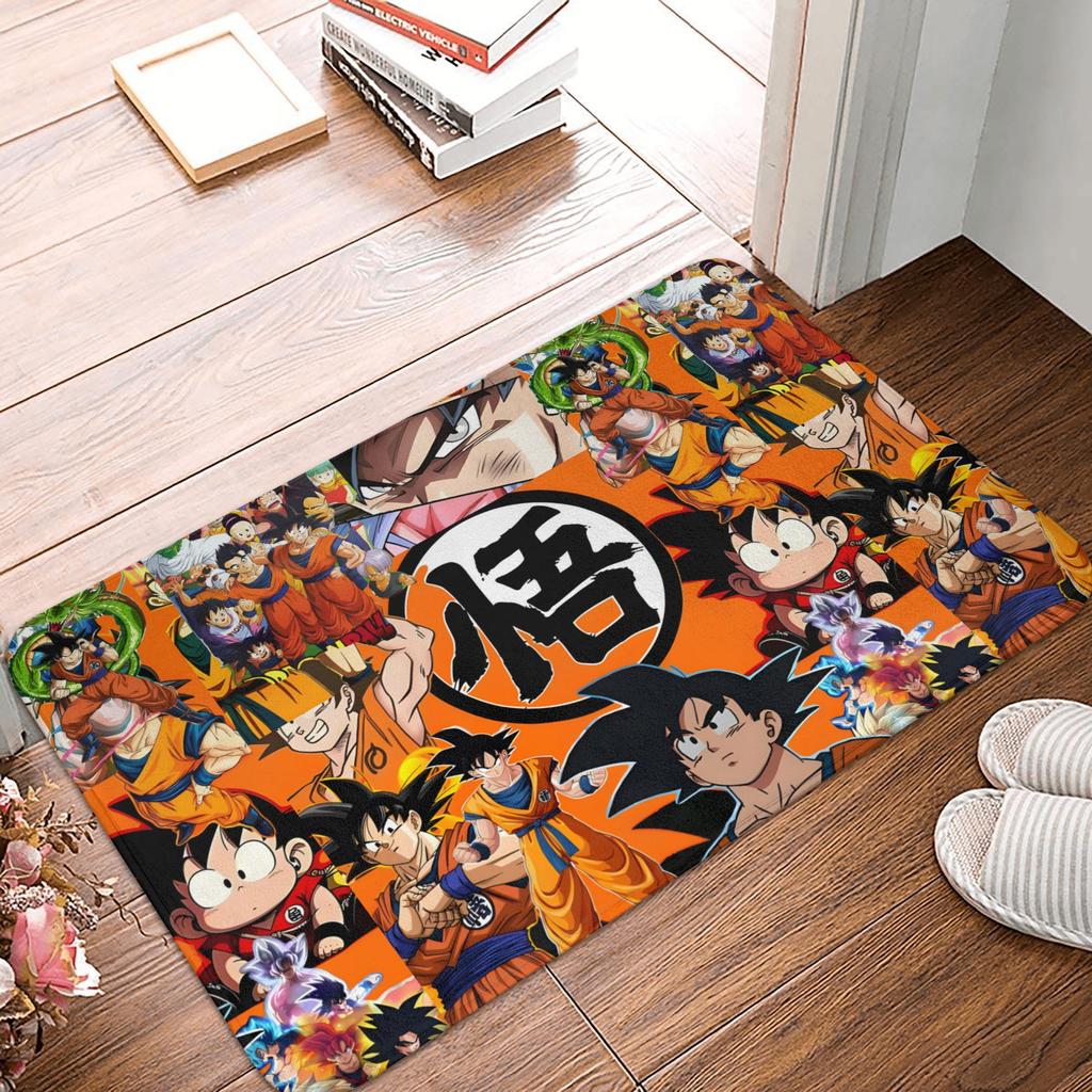 Goku Anime Dragon Ball Doormat Mat Anti-Slip  Kitchen Bathroom Toilet Rug Carpet 40*60cm