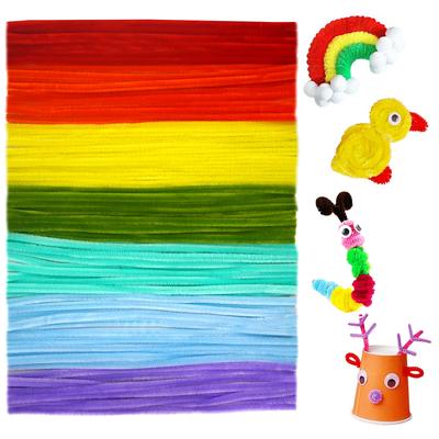 700/800pcs Pipe Cleaners, Pipe Cleaners for Crafts, Craft Supplies Multicolor Rainbow Chenille Stems for Art&Craft  DIY Projects