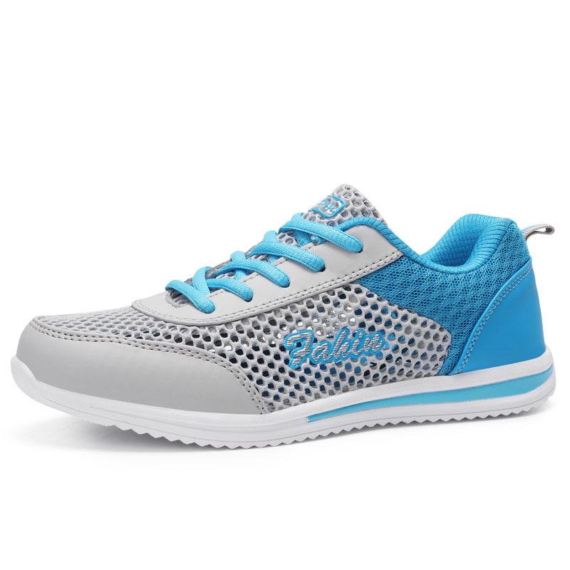 

Women s Korean Style Mesh Running Shoes - Breathable, Hollow-out, Low-top Casual Flats 37