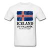 Sommer Vintage Island Flagge T-Shirt Herren T-Shirt Baumwolle Weiß Kleidung Graue Oberteile Rundhals T-Shirts Hip Hop T-Shirt Buchstabe Schwarz