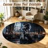 Bride of Frankenstein Personalized Round Rug Support Custom Name, Soft Home Decor Mat
