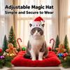 Plush Fabric Cat Costume Hat Snowman Pattern Snowman Pet Cap Pet Party Headgear  Cat Dog Cosplay