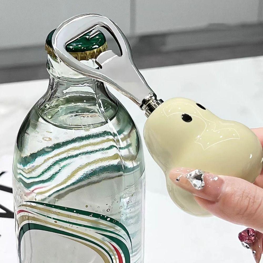 Ceramic Handle Beer Opener Stand Up Bottle Cap Remover Bar Accessory Pear Bottle Opener  Club