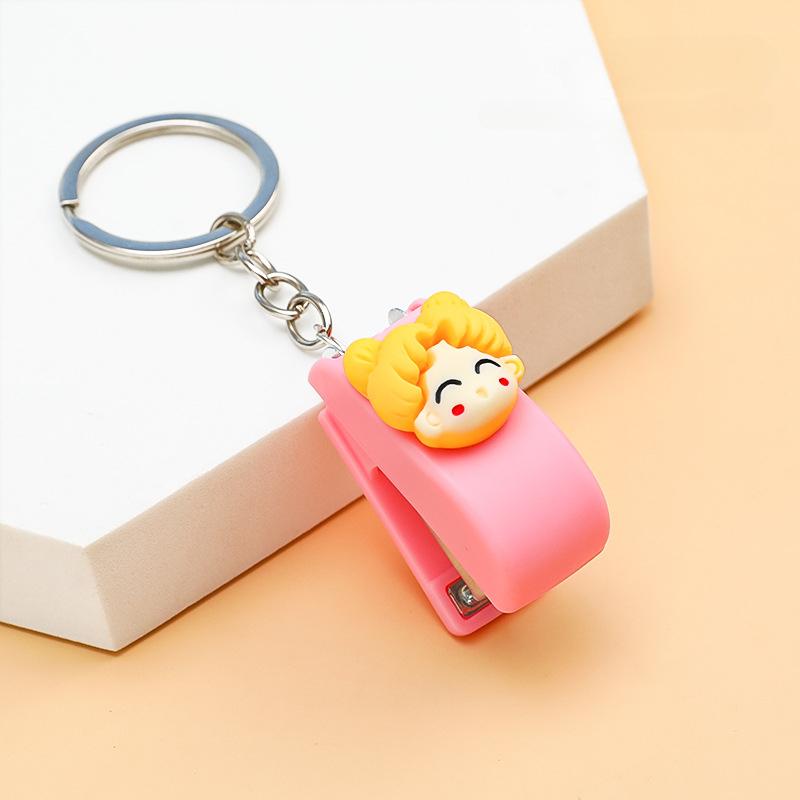 Cute Mini Animal Stapler Creative Portable Book Binding Machines Keychains School Supplies Office Accessories Stationery Gifts