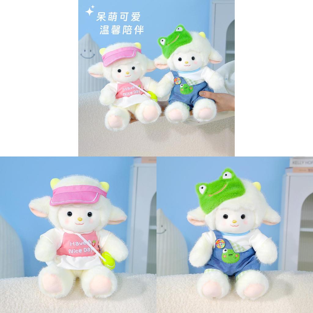 Plush Sheep Toy For Girls Gift Soft Polyester Plush With Sports Theme For Birthday Present