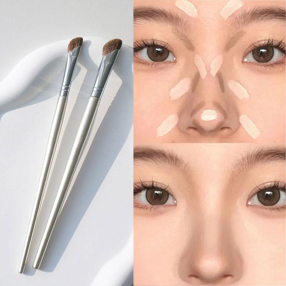 Nose Contour Brush Flat Nose Contour Brush Angled Makeup Shadow Contour Angled Smudge Brush Bru R5V2