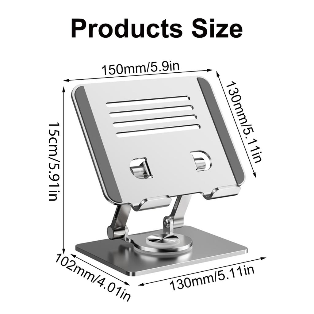 Foldable Tablets Bracket Stand Portable Laptop Bracket Heat Dissipation 360 Degree Rotatable Adjustable Stand for Laptop