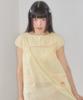 Syakili One-Button Mini Dot Dress (Yellow)