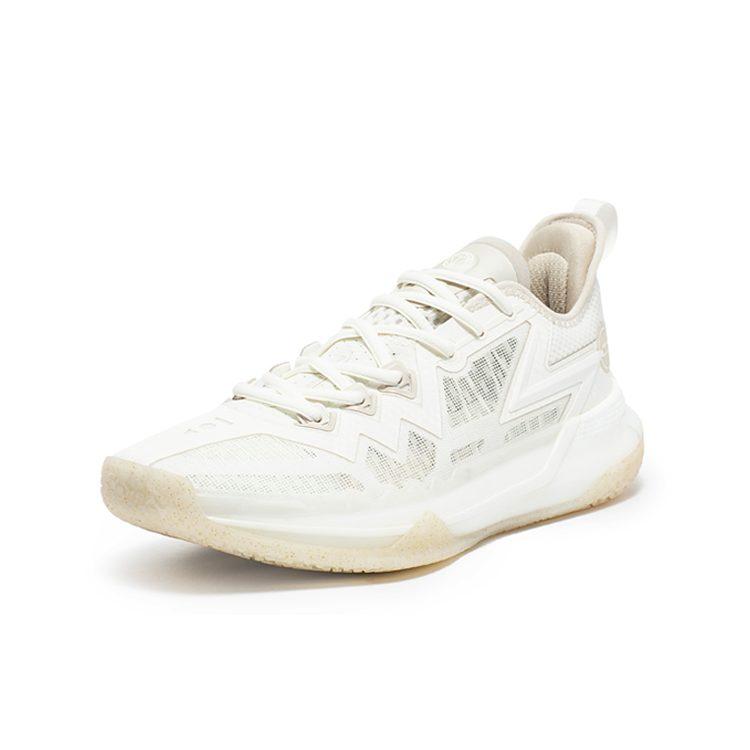 361 Big 3 Future MIRO Dämpfung Rutschfest Abriebfest Niedrig geschnitten Basketballschuhe Herren Federweiß 672411114-2