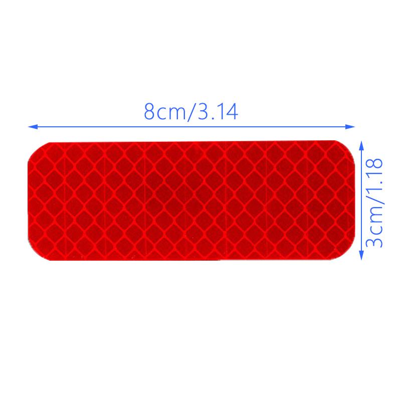 10PCS Night Reflective Stickers,Safety Warnings,Reflective Mirror Tape,Automotive Parts,For Various Vehicle Models
