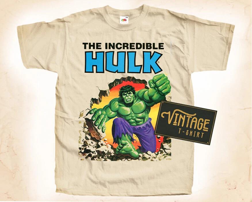 The Incredible Hulk V1 Vintage T-shirt Voor Unisex Unisex Unisex Natuurlijk S5xl