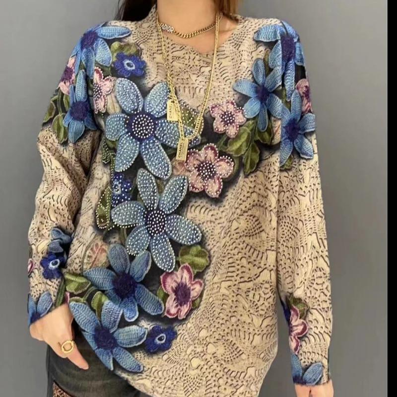 

Женский свитер большого размера, осенне-зимняя мода, свободный One Size