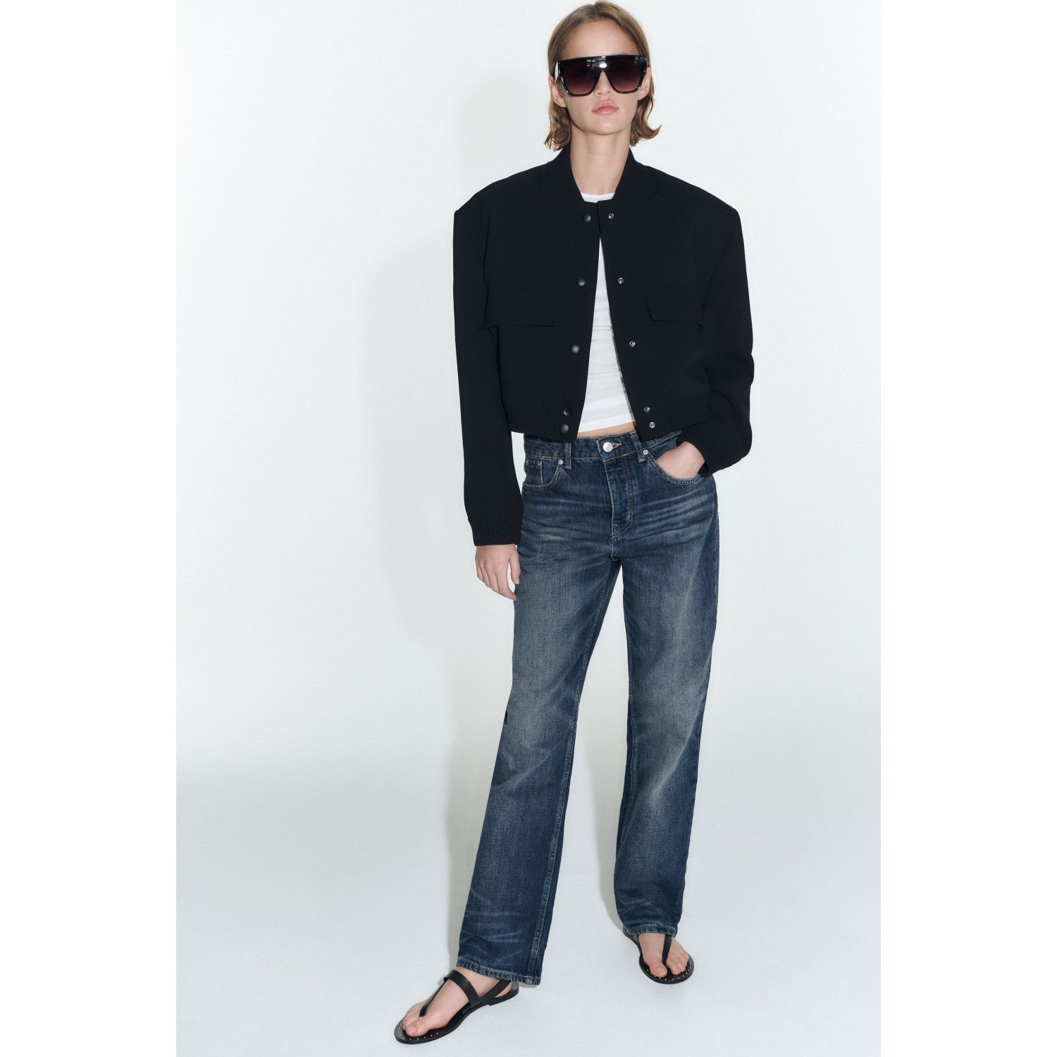 

MAXI BOMBER JACKET WITH POCKETS