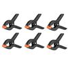 6Pack 2inch Plastic Adjustable Woodworking Clamps Wood Working Tools Spring Clip Carpentry Clamps Outillage Menuiserie