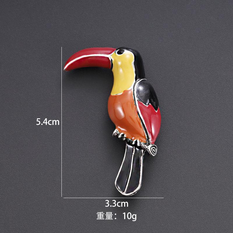 

Бижутерия из сплава, Капающее животное, Брошь-попугай, Высококлассная женская брошь, Аксессуары для одежды, Фиксированные украшения