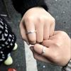 Fashionable Finger Rings Adornment Elegant Dog and Cat Shaped Rings for Couple