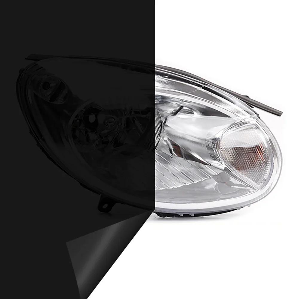 40cm Auto Scheinwerfer Rücklicht Rauchschwarz PVC Folien Tönung Scheinwerfer Rücklicht Wrap Abdeckung Aufkleber für Motorrad Auto Zubehör