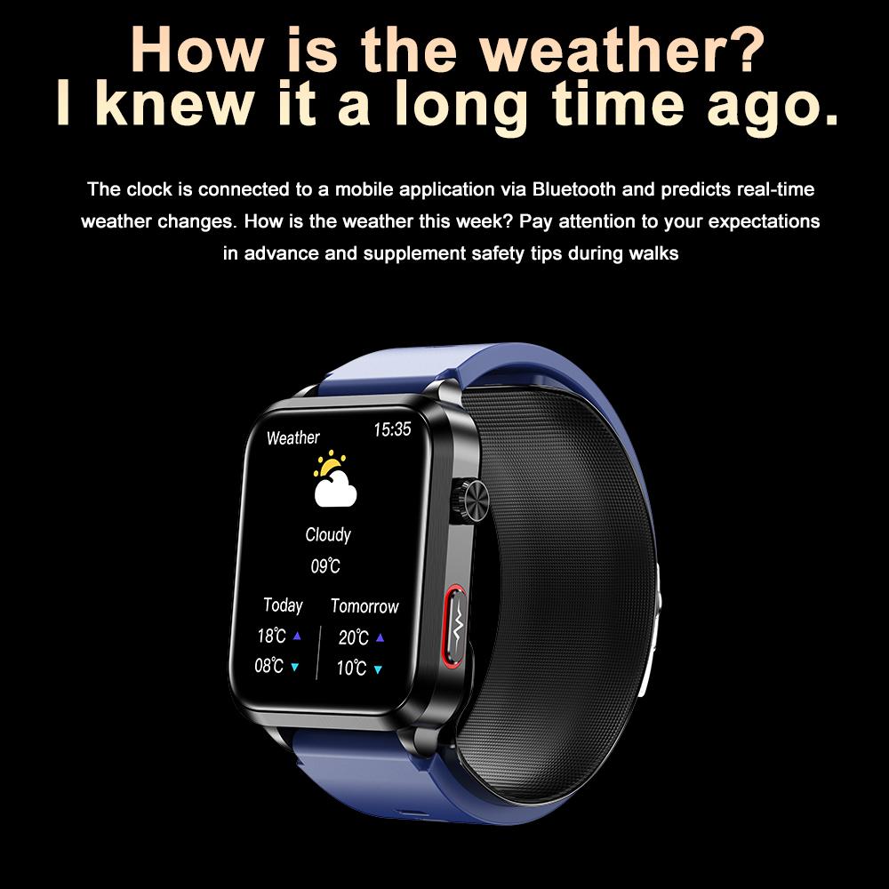 SACOSDING New Men's Watch, Air Pump, Safety Airbag, Precision Blood Pressure, Bluetooth Call Smart Watch