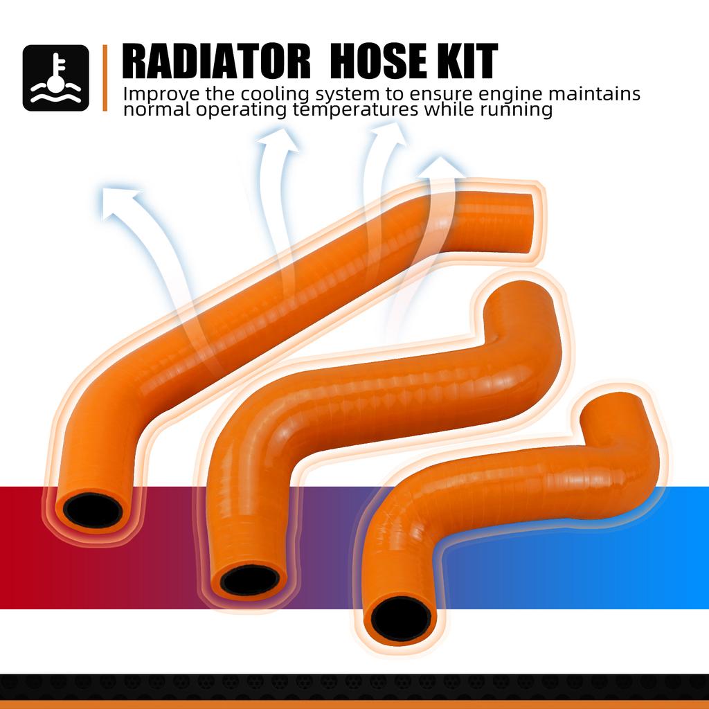 NICECNC For KTM EXC 450F 500F 2024 XWF 500 EXCF 450 500 Silicone Radiator Coolant Hose Kit For GasGas EC 450F 500F EW500F EX450F