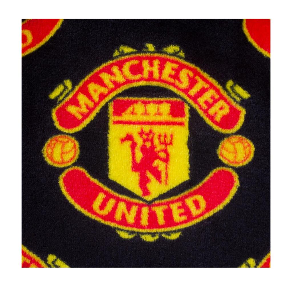 Manchester United FC Baby Crest Fleece All-Over Print Dressing Gown