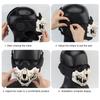 Outdoor Cycling Skeleton Ear Protection Half Face Cover Halloween Fangs Scary Horror Costume Props