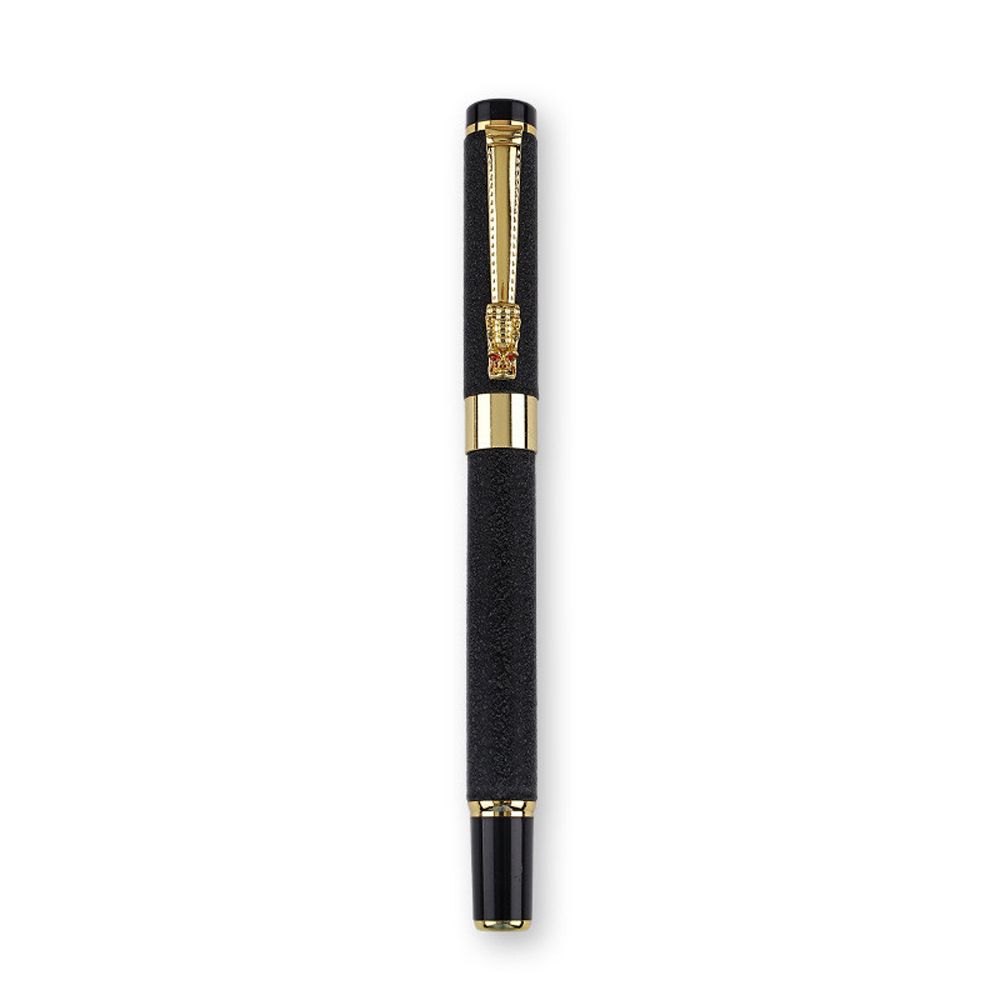 Student Luxury Frosted Black Golden Dragon Writing Pen Business Ink Pen Fountain Pen Ink Pen