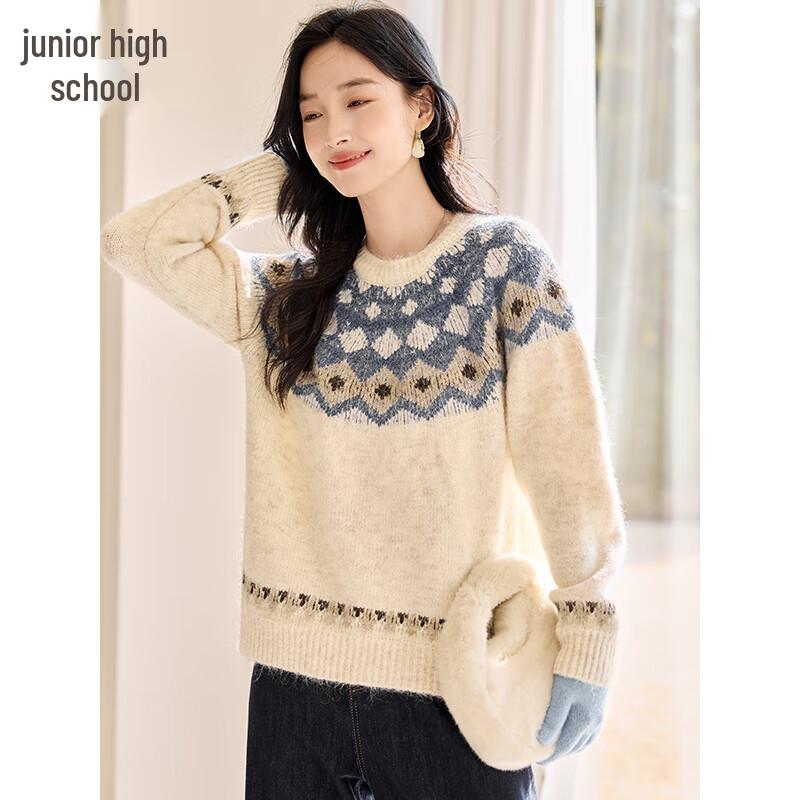 Women's Fair Isle Pattern Knitted Sweater