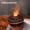 200ml Household Ultrasonic Air Humidifier with Aromatic Diffuser Flame Aromatherapy Machine Essential Oil Flare Aromatherapy