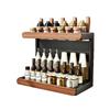 Used Multi-layer Kitchen Countertop Seasoning Rack for Bottles, Jars, Oil, Salt, Soy Sauce, and Vinegar.