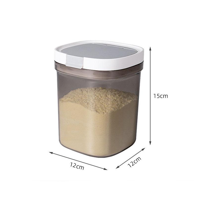 Food grade sealed jar, milk powder storage jar, portable plastic separate milk powder box for outdoor use