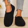 Plush Teddy Bear Slippers, Non Slip Sole, Comfortable and Warm Casual Shoes for All Seasons, Men's and Women's Home Slippers
