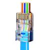 Hengdesheng Cat 5E RJ45 Pass-Through Ethernet Connectors